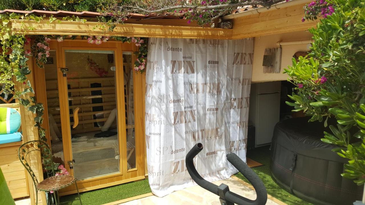 Nouveau ! Chambre D'Hote Insolite Privee " Coeurs De Pirates A Bali En Provence" Spa Sauna Massages Dans Cadre Exotique D'Amenagements Exterieurs D'Exception Ete Comme Hiver Bienvenue !!! Cavalaire-sur-Mer Luaran gambar